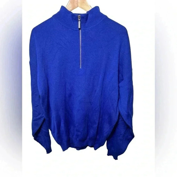 Meister 1/4 zip up Wool Blend Sweater - Picture 1 of 8